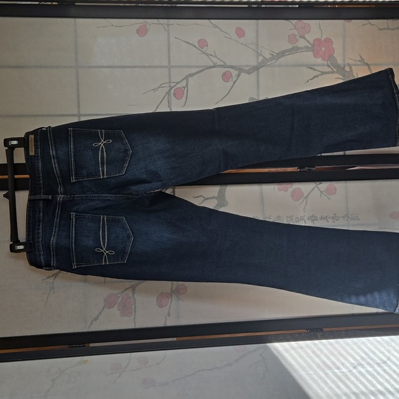 Denizen From Levis Women's Modern Boot Cut Dark Blue Denim Jeans Size 10 - Picture 6 of 12